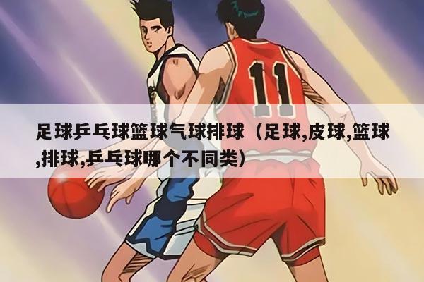 足球乒乓球篮球气球排球（足球,皮球,篮球,排球,乒乓球哪个不同类）