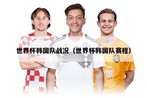 世界杯韩国队战况（世界杯韩国队赛程）